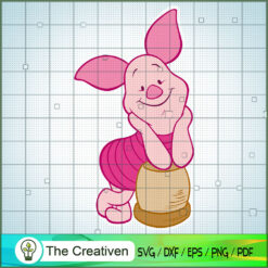 Cute Face Piglet SVG Cut File for Cricut & Silhouette