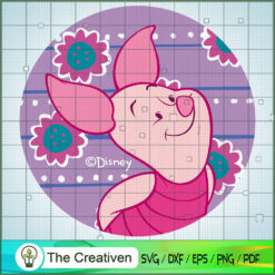 Cute Face Piglet SVG, Winnie The Pooh SVG, Disney Cartoon SVG