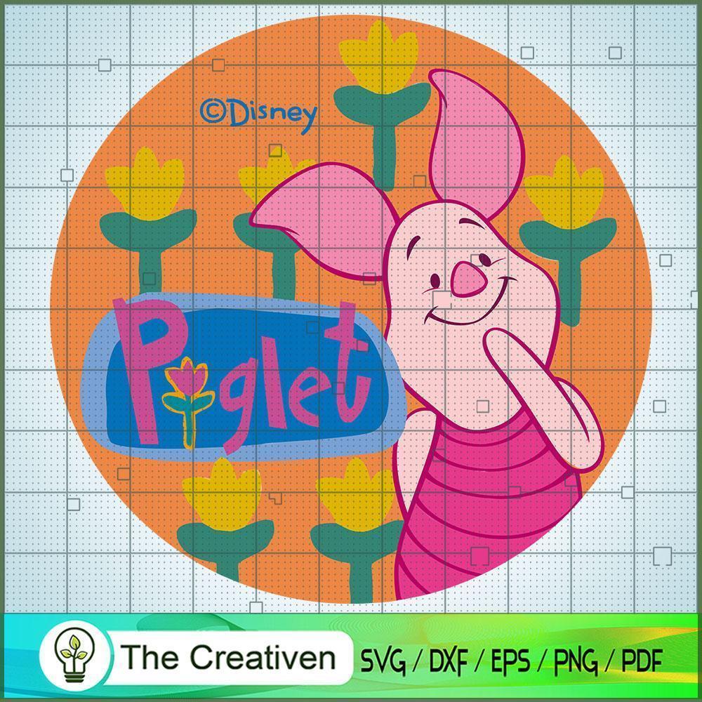 Piglet Circle Disney SVG, Winnie The Pooh SVG, Disney Cartoon SVG 1 Piglet Circle Disney SVG, Winnie The Pooh SVG, Disney Cartoon SVG