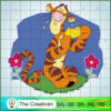 Tigger Eat Clean Flower SVG, Winnie The Pooh SVG, Disney Cartoon SVG