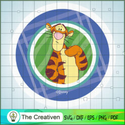 Tigger Me Circle SVG, Winnie The Pooh SVG, Disney Cartoon SVG