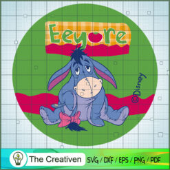 Eeyore Take Bow Tie SVG, Winnie The Pooh SVG, Disney Cartoon SVG