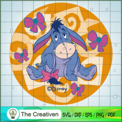 Disney Bow Tie Eeyore SVG, Winnie The Pooh SVG, Disney Cartoon SVG