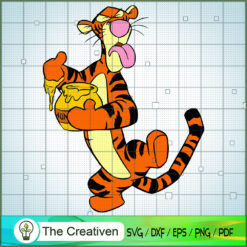 Tigger Eat Honey SVG, Winnie The Pooh SVG, Disney Cartoon SVG
