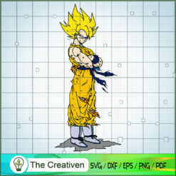 Goku Super Saiyan 2 SVG, Cartoon SVG, Dragon Ball SVG