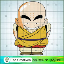 Krillin Children SVG, Cartoon SVG, Dragon Ball SVG