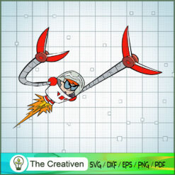 Dexter Fly Rocket SVG, Cartoon SVG, Dexter's Laboratory SVG