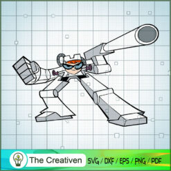 Dexter Robot SVG, Cartoon SVG, Dexter's Laboratory SVG