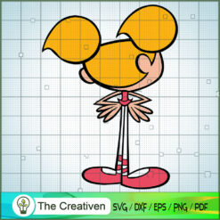 Dee Dee Turned Away SVG, Cartoon SVG, Dexter's Laboratory SVG