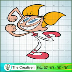 Fighting Dee Dee SVG, Cartoon SVG, Dexter's Laboratory SVG