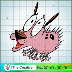 Courage Affright SVG, Cartoon SVG, The Cowardly Dog SVG