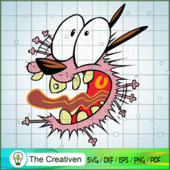 Courage Scare SVG, Cartoon SVG, The Cowardly Dog SVG