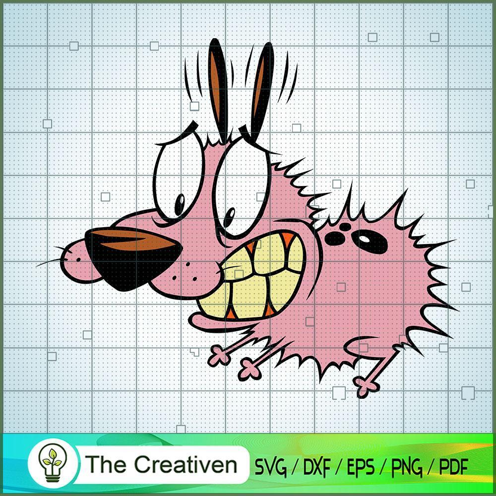 Courage Frighten SVG, Cartoon SVG, The Cowardly Dog SVG 1 Courage Frighten SVG, Cartoon SVG, The Cowardly Dog SVG