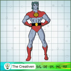 Captain Planet SVG, Cartoon SVG, Captain Planet SVG