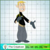 Ron Stoppable SVG, Cartoon SVG, Atomic Betty SVG