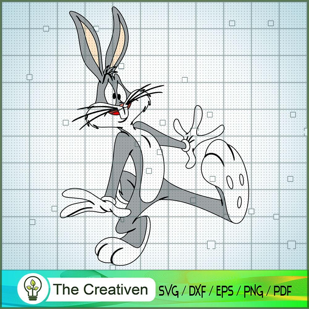 Bugs Bunny Startle SVG Cut File for Cricut & Silhouette 1 Bugs Bunny Startle SVG Cut File for Cricut & Silhouette