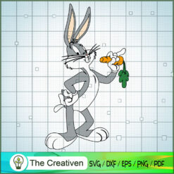 Bugs Bunny Eat Carrot 2 SVG Cut File for Cricut & Silhouette