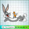 Bugs Bunny Eat Carrot SVG Cut File for Cricut & Silhouette