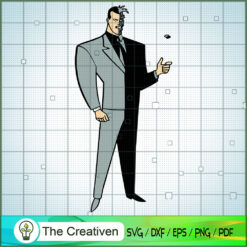 Two-Face SVG, Cartoon SVG, DC Comics Characters SVG