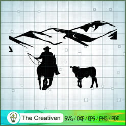 Yellowstone Cowherd  SVG, Yellowstone SVG, Cowboy SVG