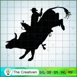 Bull Riding Yellowstone  SVG, Yellowstone SVG, Cowboy SVG