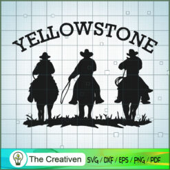 Three Cowboy Black Shadow SVG, Yellowstone SVG, Cowboy SVG
