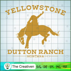 Cowboy Logo Yellowstone SVG, Yellowstone SVG, Cowboy SVG