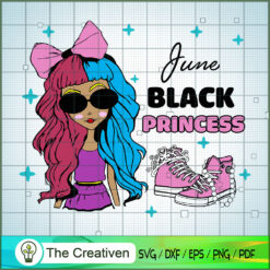 Birthday Girl June SVG, Birthday Girl SVG, Black Women SVG