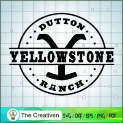 Black Logo Yellowstone SVG, Yellowstone SVG, Cowboy SVG