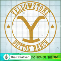 Logo Yellowstone Dutton Ranch SVG, Yellowstone SVG, Cowboy SVG
