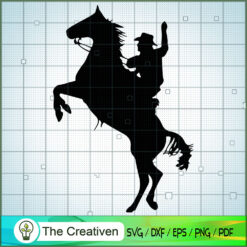 Shadow Cowboy Jump Horse SVG, Yellowstone SVG, Cowboy SVG