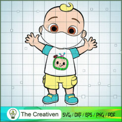 J.J Wear Mask SVG, Cocomelon SVG, Cartoon Movie SVG