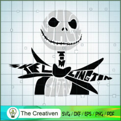 Jack Skellington Face SVG, Nightmare SVG, Halloween SVG