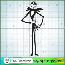 Gentle Jack Skellington SVG, Nightmare SVG, Halloween SVG