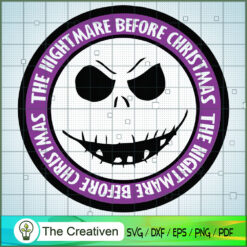 Purple Logo The Nightmare Be SVG Cut File for Cricut