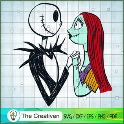 The Love Jack And Sally SVG, Nightmare SVG, Halloween SVG