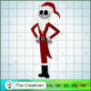 Jack Skellington Cosplay Santa Claus SVG, Nightmare SVG, Halloween SVG