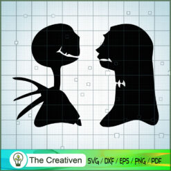 Black Shadow Jack And Sally SVG, Nightmare SVG, Halloween SVG