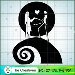 Couple Sally And Jack Skelli SVG Cut File for Cricut