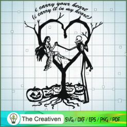 I Carry Your Heart SVG, Nightmare SVG, Halloween SVG