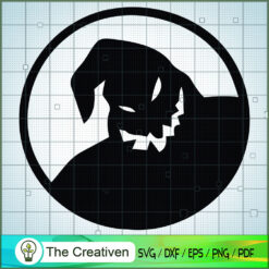 Circle Oogie Boogie SVG, Nightmare SVG, Halloween SVG