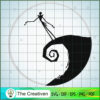 Circle Jack Skellington SVG, Nightmare SVG, Halloween SVG