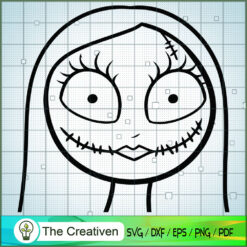 Sally Outline SVG, Nightmare SVG, Halloween SVG
