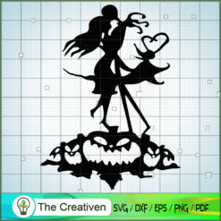 Jack Kiss Sally SVG, Nightmare SVG, Halloween SVG