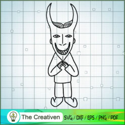 Lock Smile SVG, Nightmare SVG, Halloween SVG