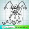 Pumpkin and Jack Skellington SVG, Nightmare SVG, Halloween SVG