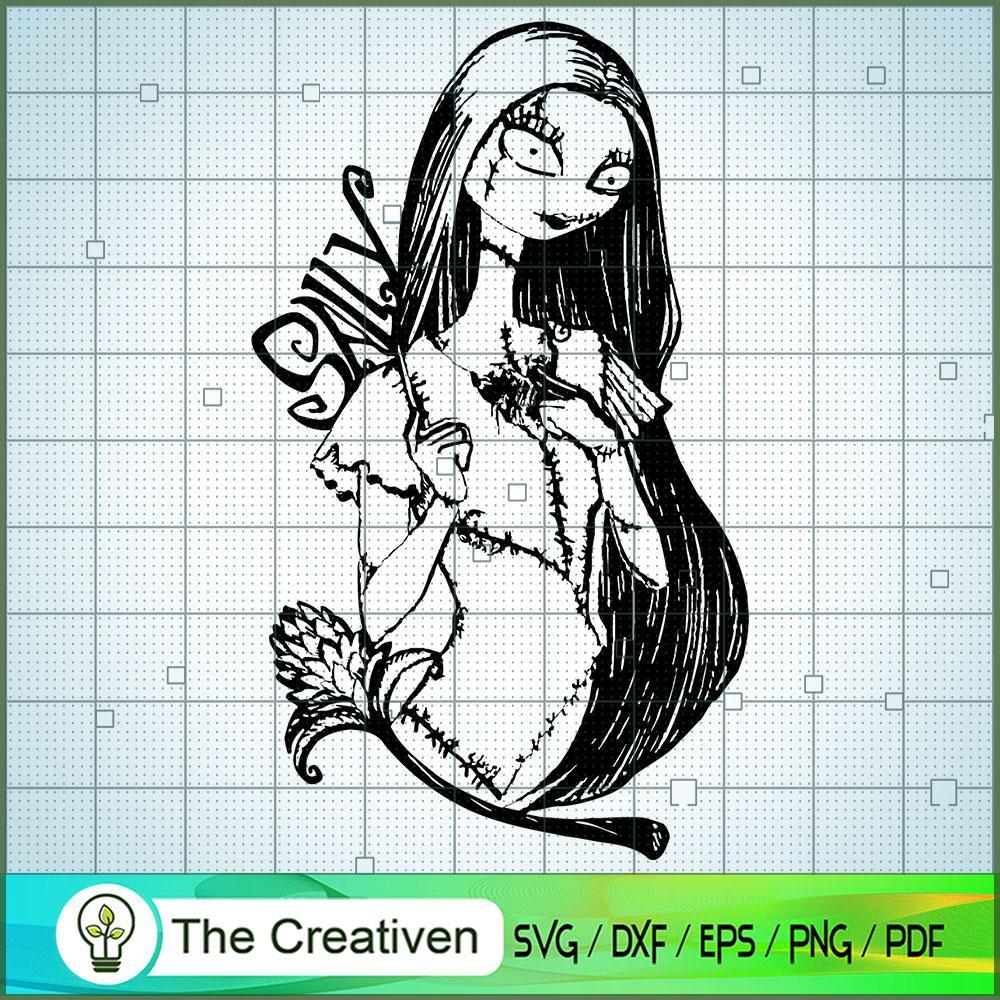 Scary Sally SVG Cut File for Cricut & Silhouette Design 22788 1 Scary Sally SVG Cut File for Cricut & Silhouette Design 22788