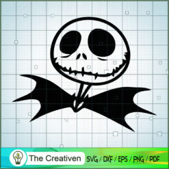 Shadow Head Jack Skellington SVG Cut File for Cricut & Design 22786