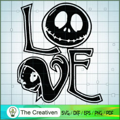 Jack Love Sally SVG, Nightmare SVG, Halloween SVG