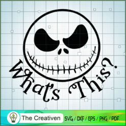 Jack Skellington Head "What's This?" SVG, Nightmare SVG, Halloween SVG